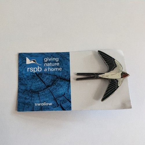 Rspb pin badge swallow on - badge,