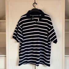 Men's Whispering Smith Short Sleeved Striped Polo Shirt Size XL