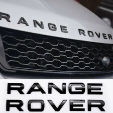 2 X Range Rover Badge NEW GENUINE SIZE SATIN MATTE BLACK Bonnet or Boot QUALITY