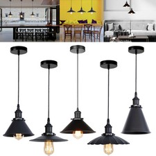 Vintage Black Pendant Light