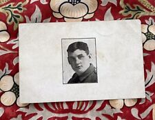 Old Postcard British Soldier WW 1, Studio Shot of Head And Shoulders