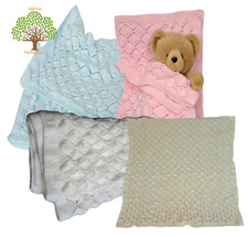 Hand Knitted Large Baby Shawl