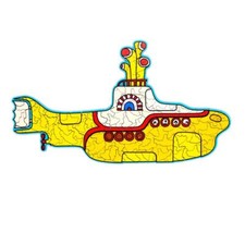 OFFICIAL THE BEATLES YELLOW SUBMARINE 130 PIECE ABSTACT JIGSAW PUZZLE PUK