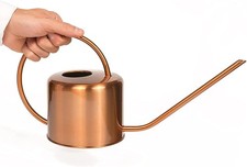 Homarden Copper Coloured 1L. Watering Can - Metal Watering Can with Easy Pour