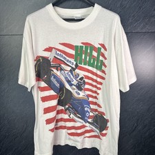 Vintage Damon Hill Williams F1 1994 T Shirt 90’s XL Williams Grand Prix apparel 