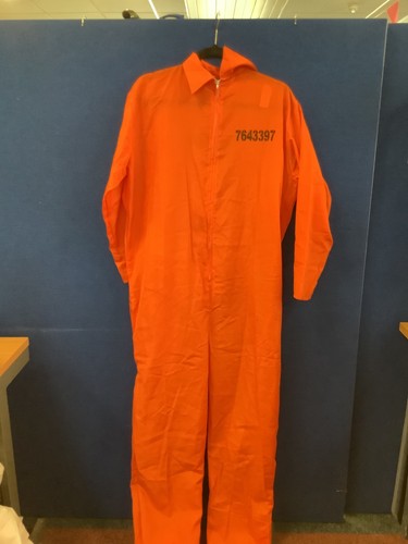 Orange jail boiler suit - jail,