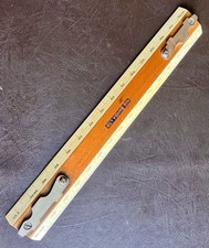 Vintage NIG BANDA LTD Drafting Machine Scale Ruler, Metric Scale 1:5 and 1:10