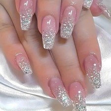 False Nails Luxury Long Coffin