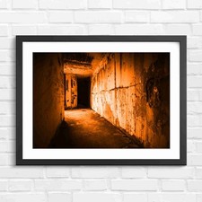 Dark Abandoned Bunker Corridor