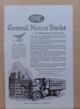 1919 magazine ad for GMC