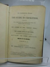  LILLYWHITE'S CRICKETERS'