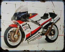 Honda Nr750 87 1 A4 Photo Print Motorbike Vintage Aged