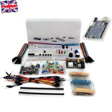 Basic Electronics Starter Kit with UNO R3 Board Enclosure Compatible Arduino IDE