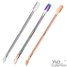 Cuticle Pusher Nail Remover Tool Stainless Steel Spoon Scraper Manicure Pedicure