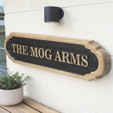 Personalised solid oak - solid, house
