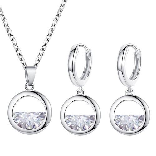 Pendant necklace earrings - pendant,