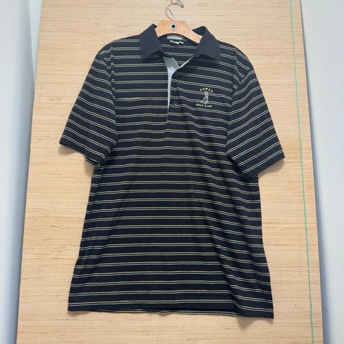 Sahara mens striped polo shirt - sahara,