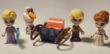 Lego Disney Frozen II minifigures Elsa, Anna, Olaf, Sven & sled (from set 43175)