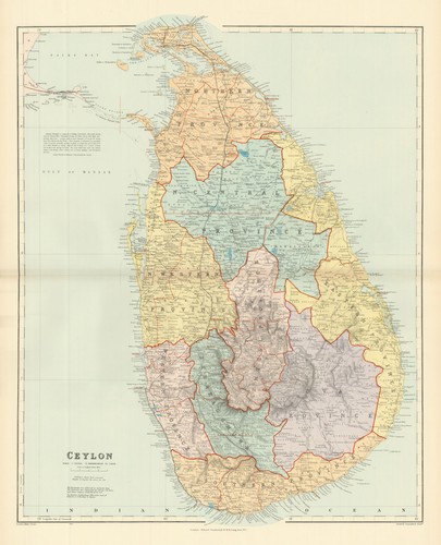 Ceylon sri lanka provinces - provinces, &