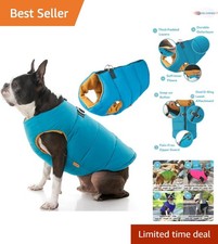 Turquoise Step-In Dog Jacket
