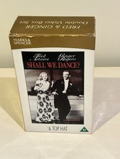 Fred and Ginger VHS 2xVideo Box Set M&S Top Hat/Shall we Dance 2001 GC