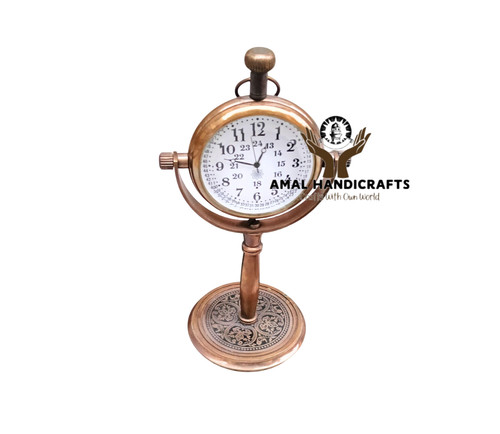 Amal vintage brass desk clock - vintage,