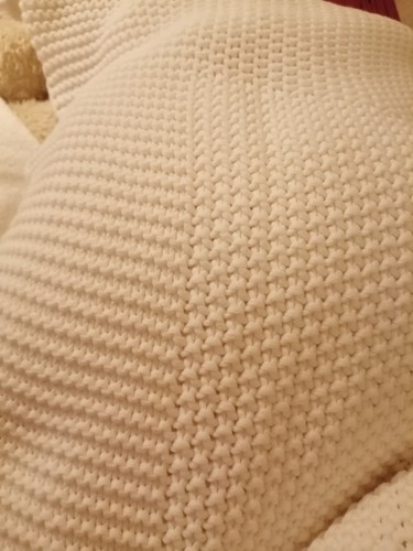 White company knitted - white,