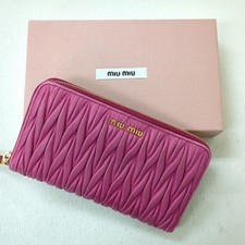 Miu Miu Matelasse Leather Long