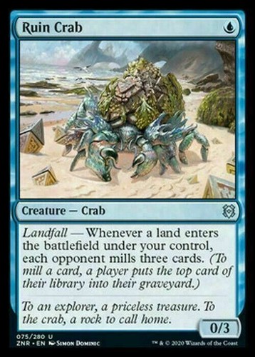 Ruin crab zendikar rising - crab,