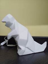 DINOSAUR BEDSIDE LIGHT WHITE CERAMMIC IN EXCELLENT CONDITION