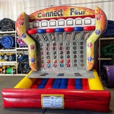 Inflatable Basketball Toss Connect 4 Outdoor For Carnival Game Toys Hoop Out