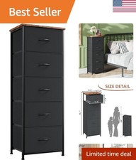 Elegant 5-Drawer Tall Dresser