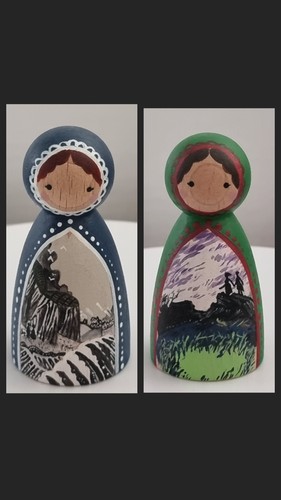 Hand painted emily - hand, brontë's