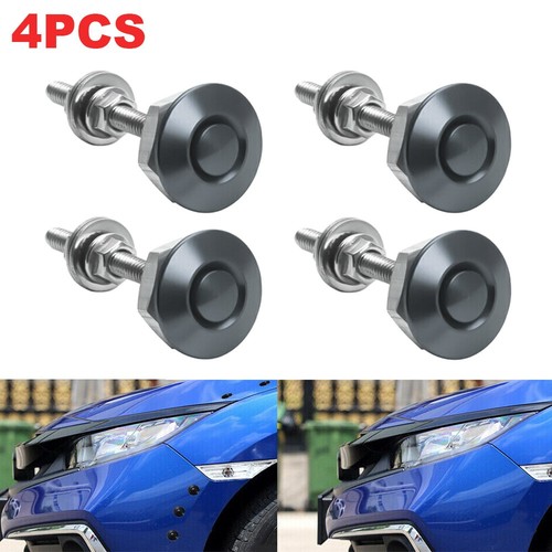 Titanium push button hood - 4x,