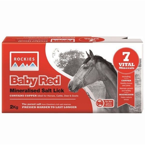 Rockies baby red salt lick - salt, 2kg
