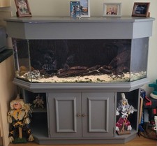 Custom Built Aquaruim, Lid and Unit, Very Good Used Condition, fish excluded.