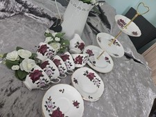 Vintage COLOCOUGH Tea Set FOR 5 With 3tier Cake Stand