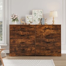 Double Dresser with 8 Drawers