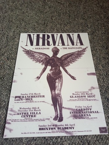 Nirvana concert metal - metal, sign