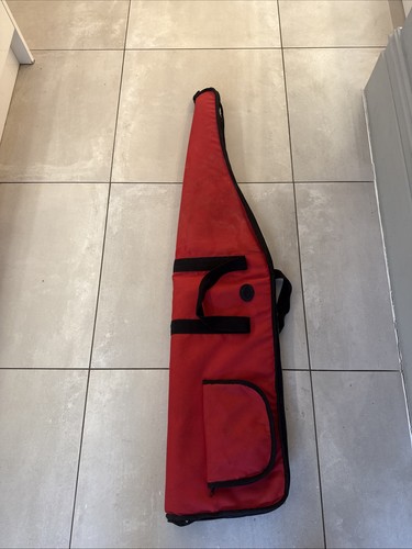 Red padded canvas gun - gun, bag