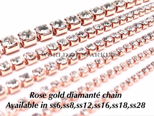 Rhinestone chain crystal glass - rhinestone,
