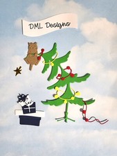 Die Cut cuts  Christmas tree