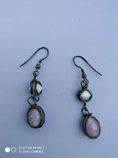 Vintage Goldtone, Pink Crystal