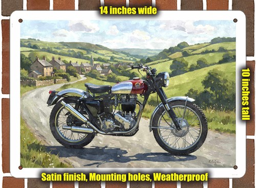 Metal sign 1958 ariel trials - metal,