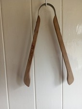 Vintage Wooden. "Approved  FOR USE WITH SURF  Laundry Washing Tongs 13" - RARE 