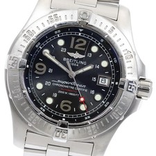 BREITLING Super Ocean Steelfish A17390 Black Dial Automatic Men's Watch_896559