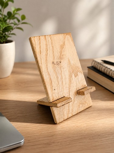 Solid oak wooden - mobile, phone