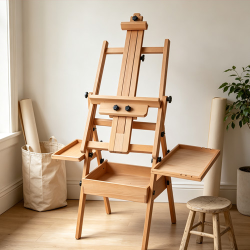 Tripod art easel wooden - tripod,