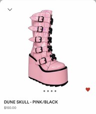 YRU Dune Skull Pink Black