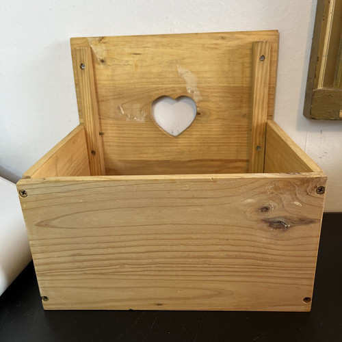 Unfinished wood planter box - wood,